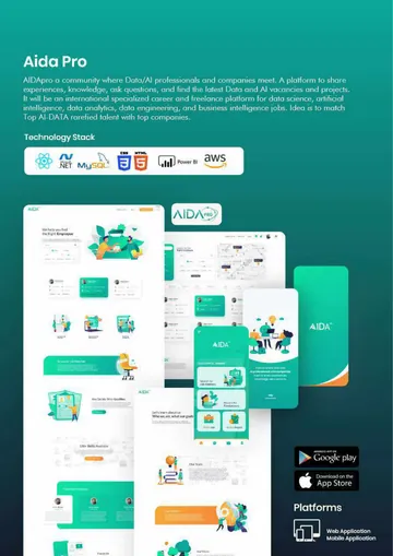 Aida Pro — project overview poster