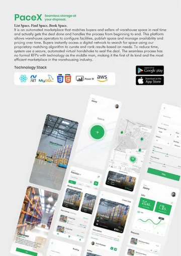 PaceX — project overview poster